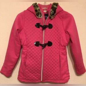 Limited Too pink hooded jacket size 10/12
